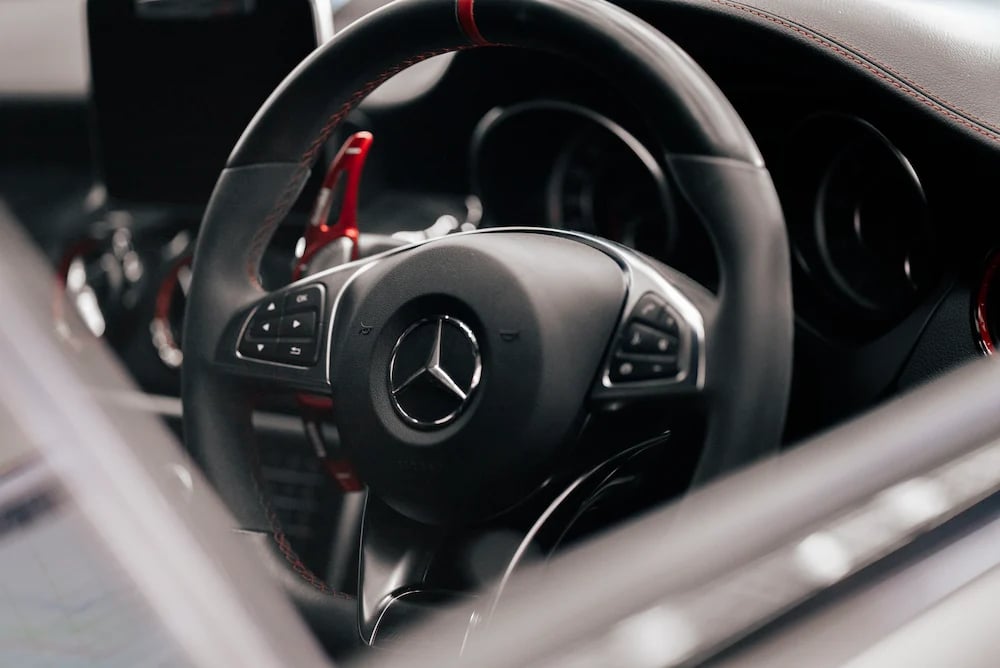 Mercedes Specialist image of steering wheel of Mercedes-Benz